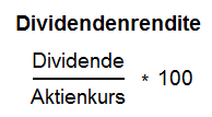 dividendenrendite