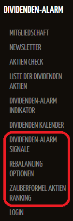 Blog Navigationsmenü