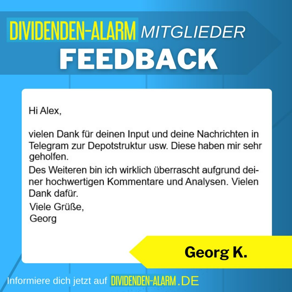 Kundenfeedback Dividenden-Alarm