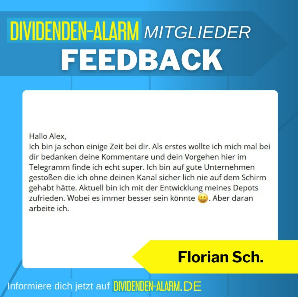 Kundenfeedback Dividenden-Alarm