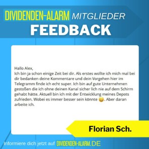 Kundenfeedback Dividenden-Alarm